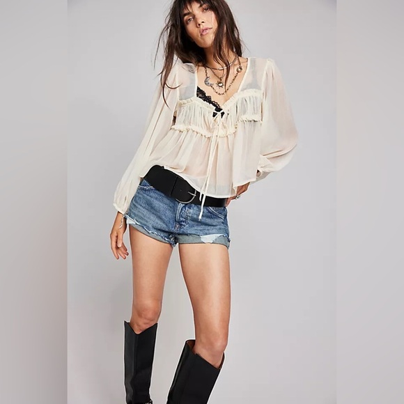 Free People| ‘Laurel’ Leather Embroidered Hip Belt - Picture 7 of 12